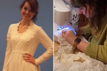 I bought my wedding dress for £19..people are always stunned when I tell them