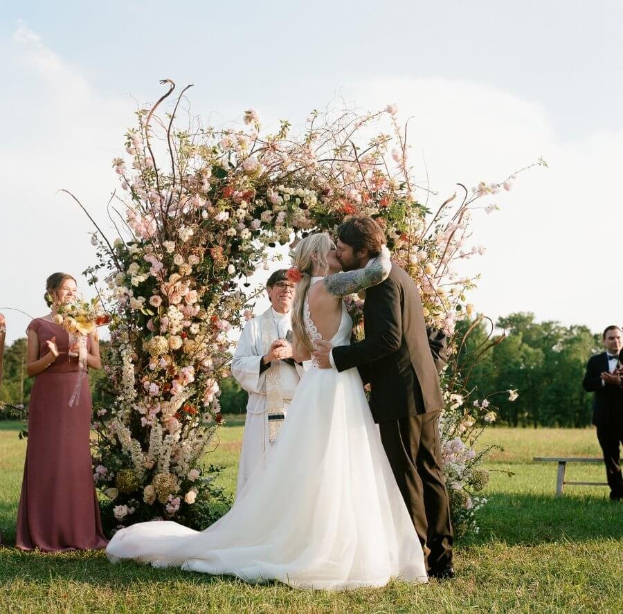 Hansell and Matt's ceremony at their Alabama wedding