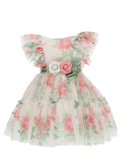 tulle floral dress