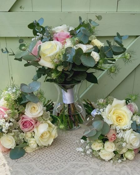 Some of the bridal bouquets created by Danielle Wyatt Flowers. 