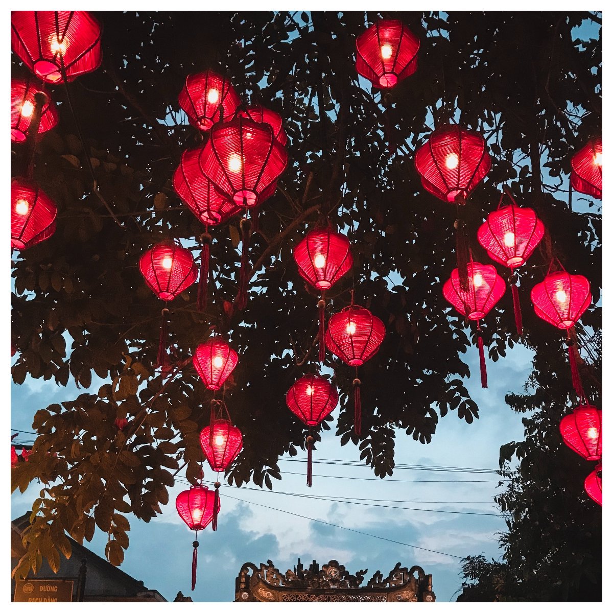 Hanging lanterns for a magical affair