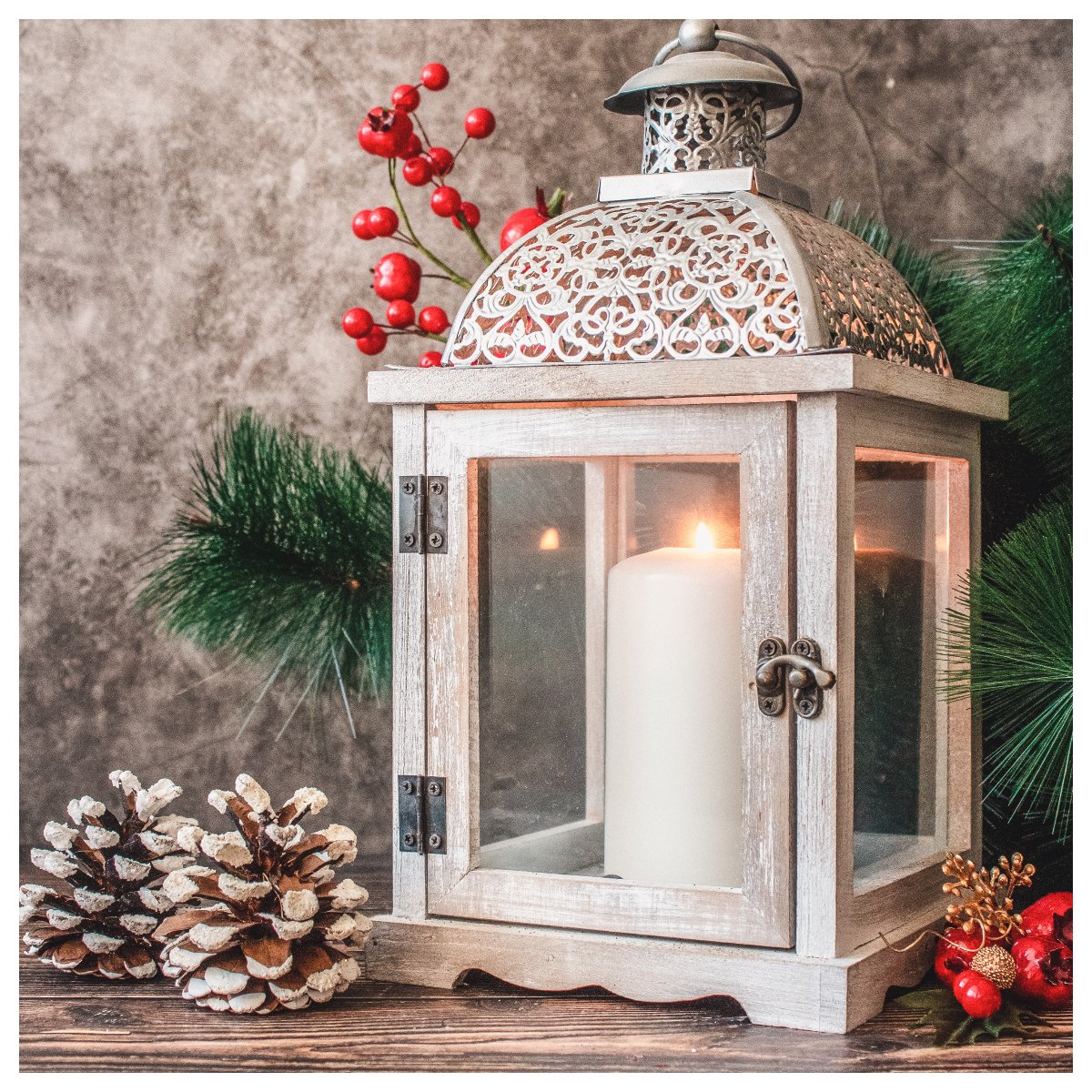 Giant crystal candle holders to accent tables