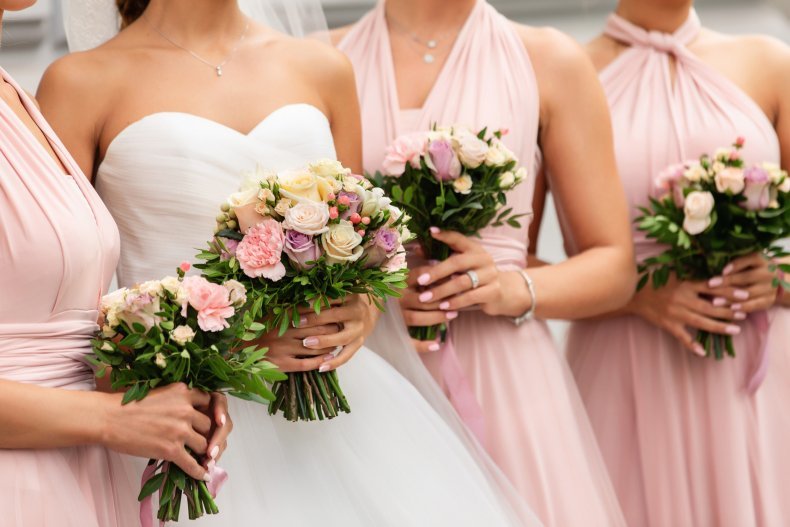 Bride and Bridesmaids