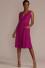 sleeveless berry midi dress