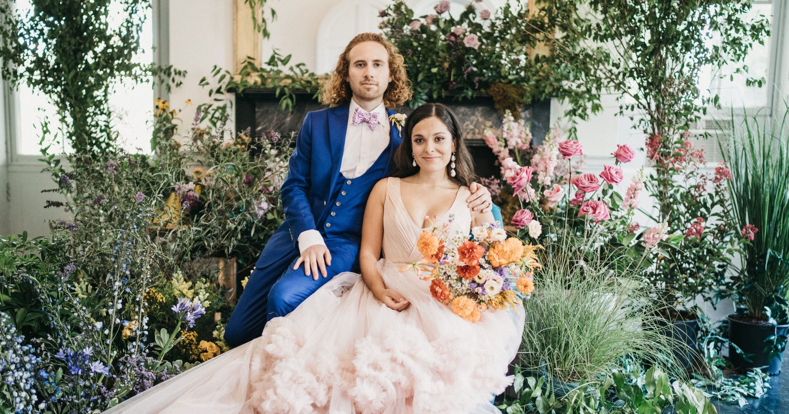 An Eclectic Rainbow-Hued Wedding in Pennsylvania